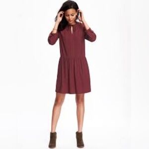 💙 Maroon Old Navy Tunic Dress
